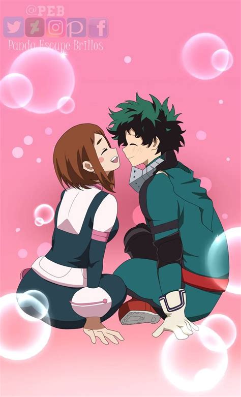 Deku And Uraraka By Peb99 On Deviantart My Hero Academia Hero Hero