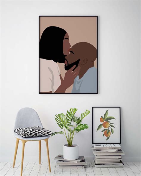 Black Couple Wall Art Art Instant Download Relationship Art Etsy In 2021 Couples Wall Art