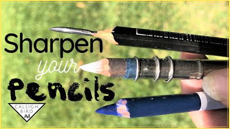 How To Sharpen Pencils For Drawing Youtube