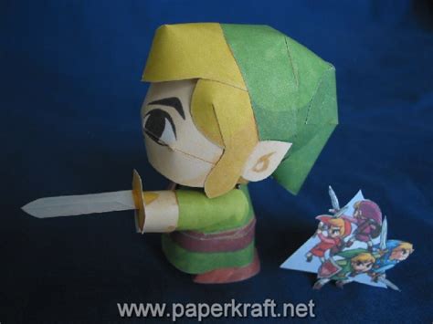 Legend Of Zelda Papercraft Four Swords Link Free