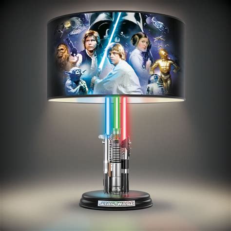 The Star Wars Lightsaber Legacy Lamp Hammacher Schlemmer