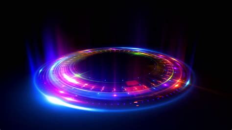 Abstract Circle Shine Ring Sparks Stock Footage Video 100 Royalty