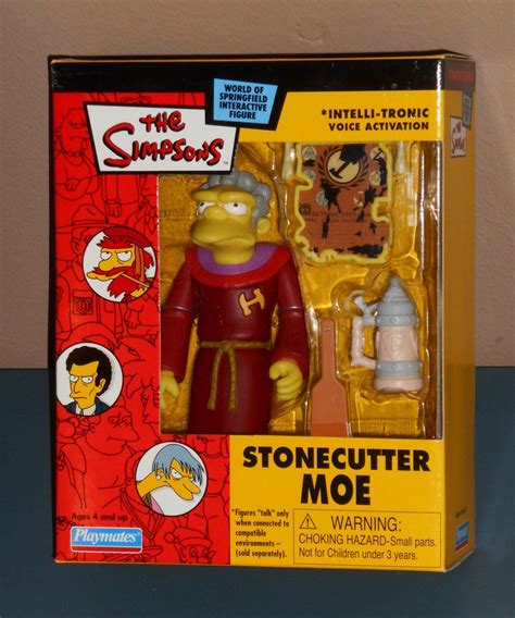 Stonecuttermoewosinteractivefiguremailawaythesimpsonsplaymates2003nib Simpsons Toys