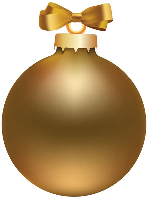 Gold Christmas Ornament Clip Art