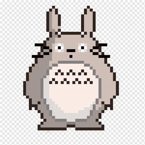 Pixel Art Drawing Pixel Art Cartoon My Neighbor Totoro Hayao