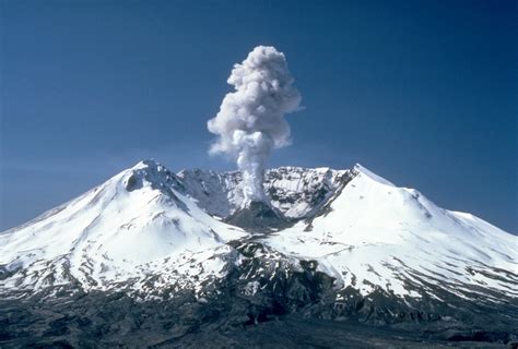 Free Images Snow Mountain Range Smoke Usa Volcano Explosion