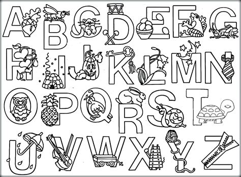 Alfabet Buchstaben Malvorlagen Kleurplaten Litera Kolorowanka Picgifs