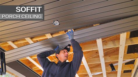 Installing Aluminum Soffit Porch Ceiling