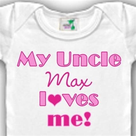 Items Similar To My Uncle Loves Me Personalized Bodysuit Or Shirt