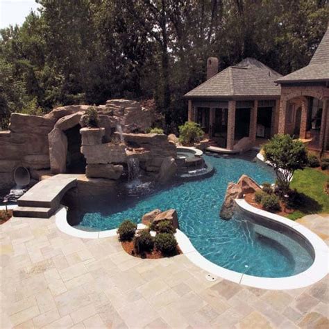 Top 60 Best Pool Waterfall Ideas Cascading Water Features