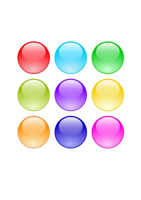 Clipart Glossy Circle Buttons