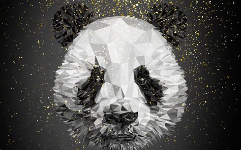 2880x1800 Panda Low Poly 4k Macbook Pro Retina Hd 4k Wallpapers Images