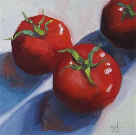 Daily Paintworks No 790 Three For Lunch Original Fine Art For