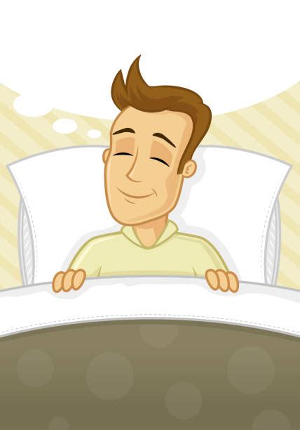 Sleeping Man In Bed Illustrations Royalty Free Vector Graphics And Clip