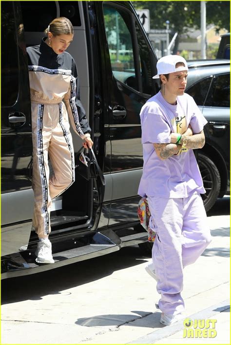 justin bieber and wife hailey get lunch after saturday morning church service photo 4324191