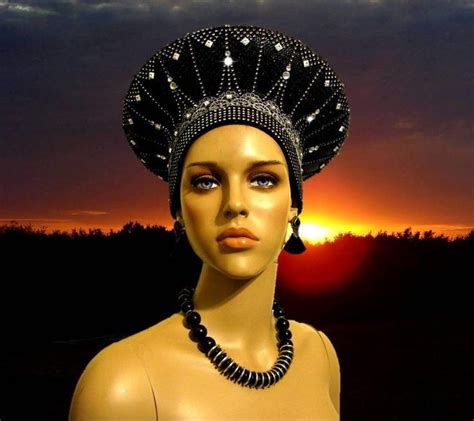 Zulu Hat Isicholo Inspiration Zulu Headdress Ready To Etsy Headdress Costume Shop Hats