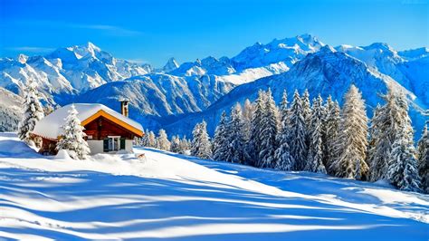 49 Winter Mountain Screensavers And Wallpaper On