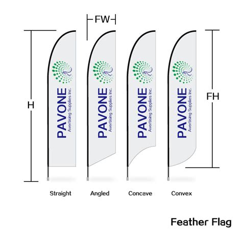 Custom Feather Flags Pavone Advertising Supplies Inc