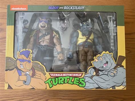 Neca Teenage Mutant Ninja Turtles Bebop And Rocksteady Cartoon 2 Pack