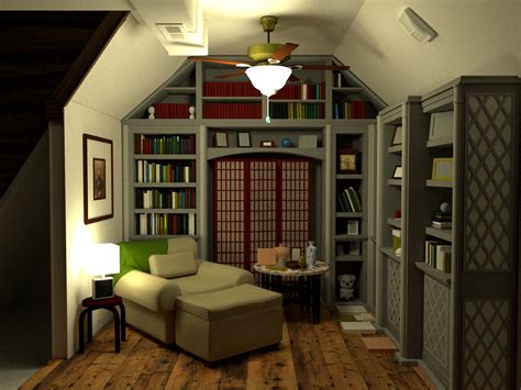 Artstation Cozy Reading Room Intro To 3d Maya Midterm