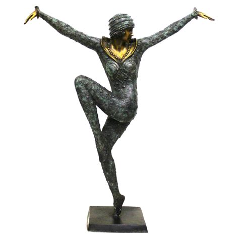 Art Deco Bronze Of A Naked Dancer With A Veil By Leonildo Giannoni For Sale At 1stdibs