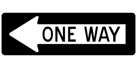 Free Vector Graphic Arrow One Way Left Sign Road Free Image On