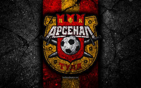 Download Wallpapers Arsenal Tula Fc 4k Logo Russian Premier League
