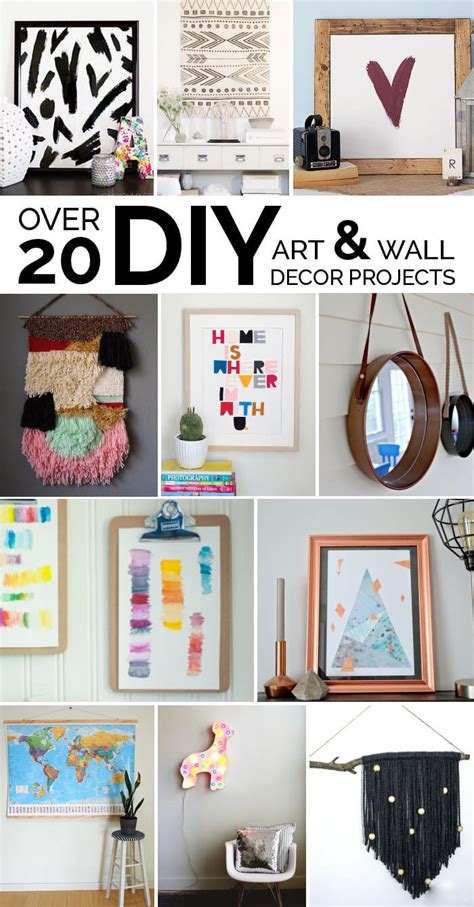 You can create everything, from words to abstract wall art. Easy DIY Art Ideas and Wall Decor Projects - Persia Lou