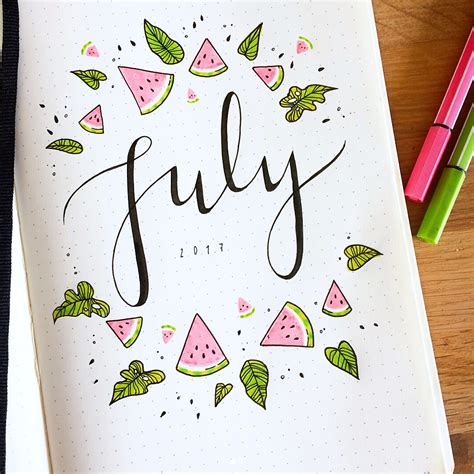 12 Fun July Bullet Journal Page Ideas — Sweet Planit