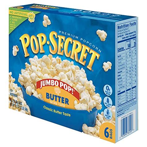 Pop Secret Jumbo Pop Butter Popcorn 6 Count Box Pricepulse