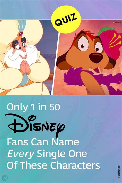 Quizonly 1 In 50 Disney Fans Can Name Every Single One Of These Characters Disney Quiz