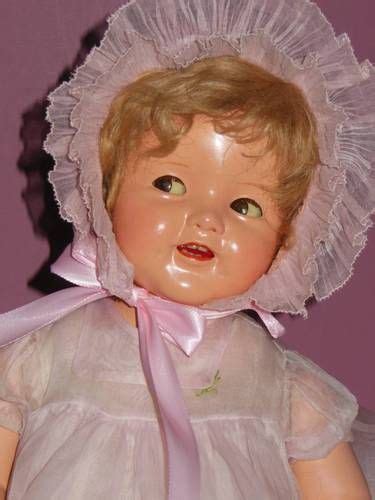 Ideal Composition Baby Shirley Temple Rare 22 Large Flirty Eye Tagged