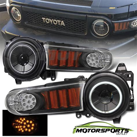 Fit For 2007 2014 Toyota Fj Cruiser Projector Headlights Halo Ccfl