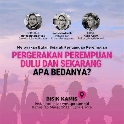 Agenda Perempuan Pergerakan Perempuan Dulu Dan Sekarang Apa Bedanya