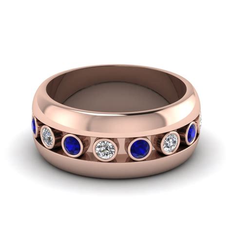 14k pink gold cubic zirconia rubber platinum over sterling silver sterling silver palladium zinc buy online & pick up in stores all delivery options same day delivery include out of stock gender neutral male band rings solitare rings. Buy Sapphire Mens Wedding Bands | Fascinating Diamonds