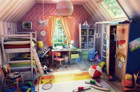 1 hour of climbing games. Kids Rooms: Climbing Walls and Contemporary Schemes