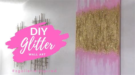 Diy Glitter Wall Art Diy Diywallart Homedecor Glitterwallart