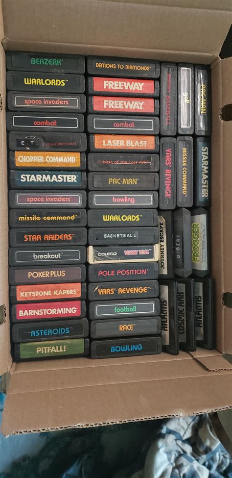 The Way My Atari Games Perfectly Fit In This Box Roddlysatisfying
