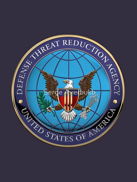 Defense Threat Reduction Agency Dtra Seal Over Blue Velvet T Shirt