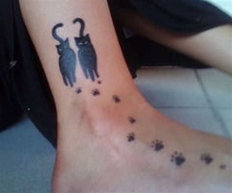 Black Cat Paws Tattoo On Foot Tattoos Book 65000 Tattoos Designs