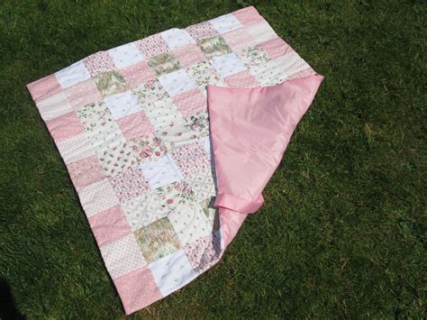 Vintage Patchwork Picnic Blankets With Waterproof Back Etsy