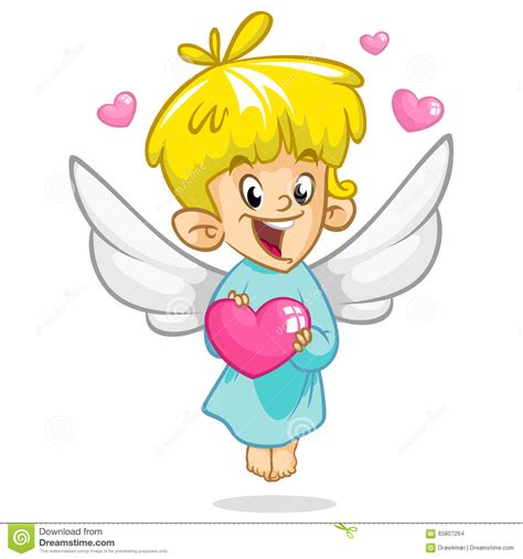 55+ projects for cartoons, caricatures & comic portraits. Valentine Day Cupid Angel Cartoon Style Vector ...