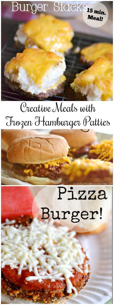 Recipes to help manage kidney disease. 6 Easy Meals Using Frozen Hamburger Patties | Hamburger ...