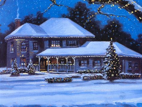 50 Free Wallpaper Winter Christmas Scenes On