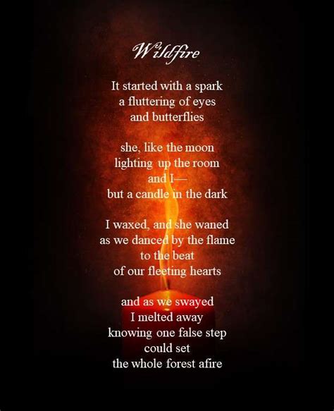 <b>Love</b> Poems : Wildfire...