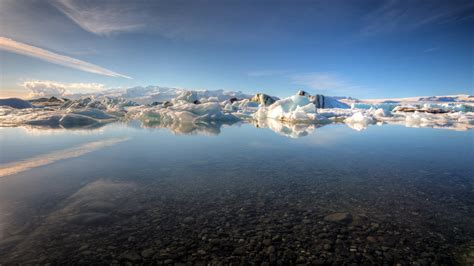 Jökulsárlón Glacier Lagoon Iceland Hd Wallpaper