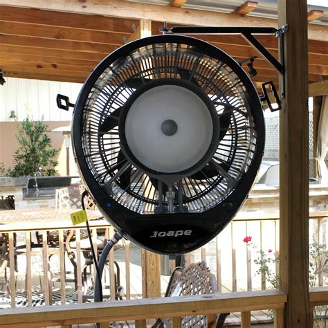 Ecojet By Joape Hurricane 660 Wall Mount Outdoor Misting Fan Black