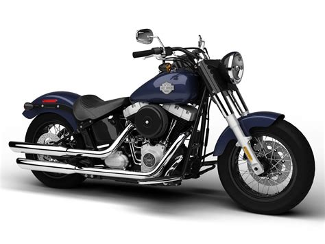 Harley Davidson Fls Softail Slim 2015 3d Model Max Obj 3ds Fbx C4d