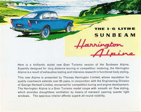 1962 Sunbeam Harrington Alpine Alden Jewell Flickr