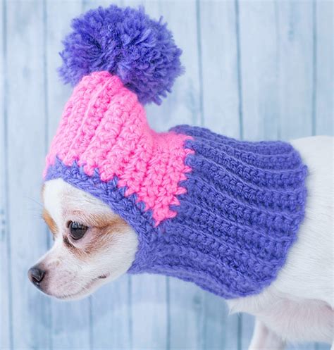Cute Dog Hat Warm Crochet Dog Hat Winter Cozy Dog Hat